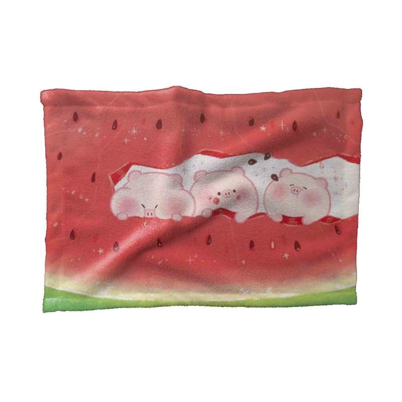حوله کودک مدل خوک های شکمو و هندوانه کد tw41 سایز 30x40 سانتی متر
